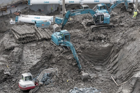 Regard sur le PAV - Le Campus - Travaux de terrassement